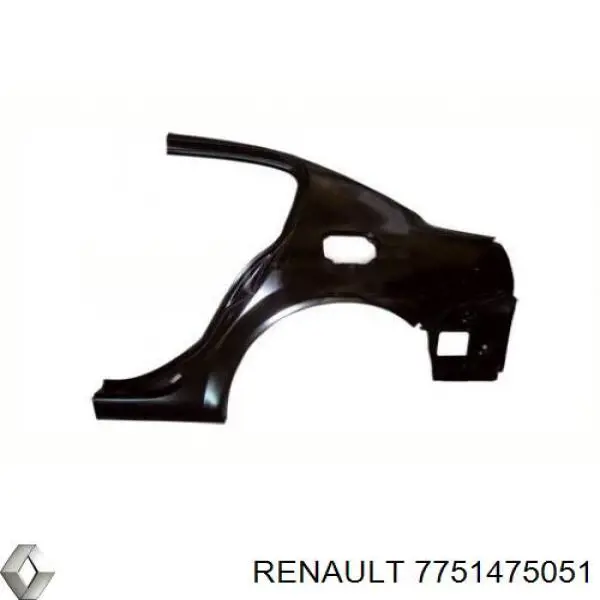 Крило заднє праве Renault Megane 2 (LM0) (Рено Меган)