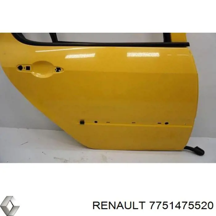 Двері задні, праві Renault (RVI) 7751475520 ціна, від 106.50 USD