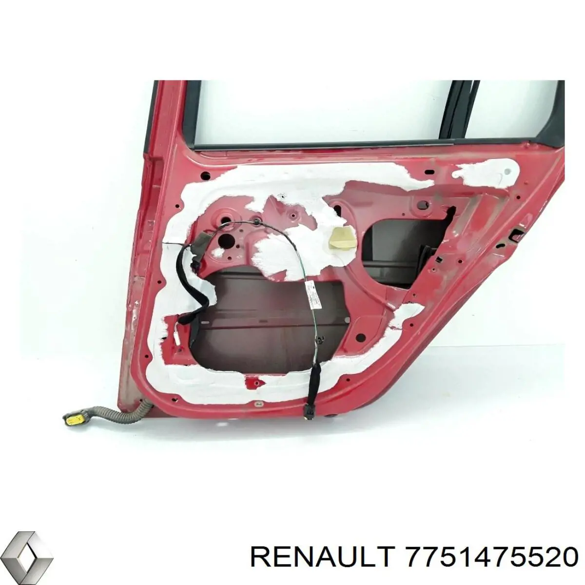Двері задні, праві Renault Modus (JP0) (Рено Модус)