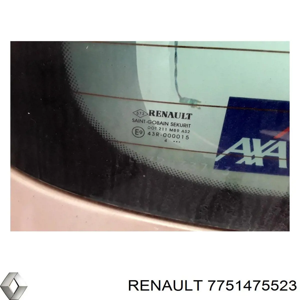 7751475523 Renault (RVI) двері задні, багажні (3-і/(5-і) (ляда))