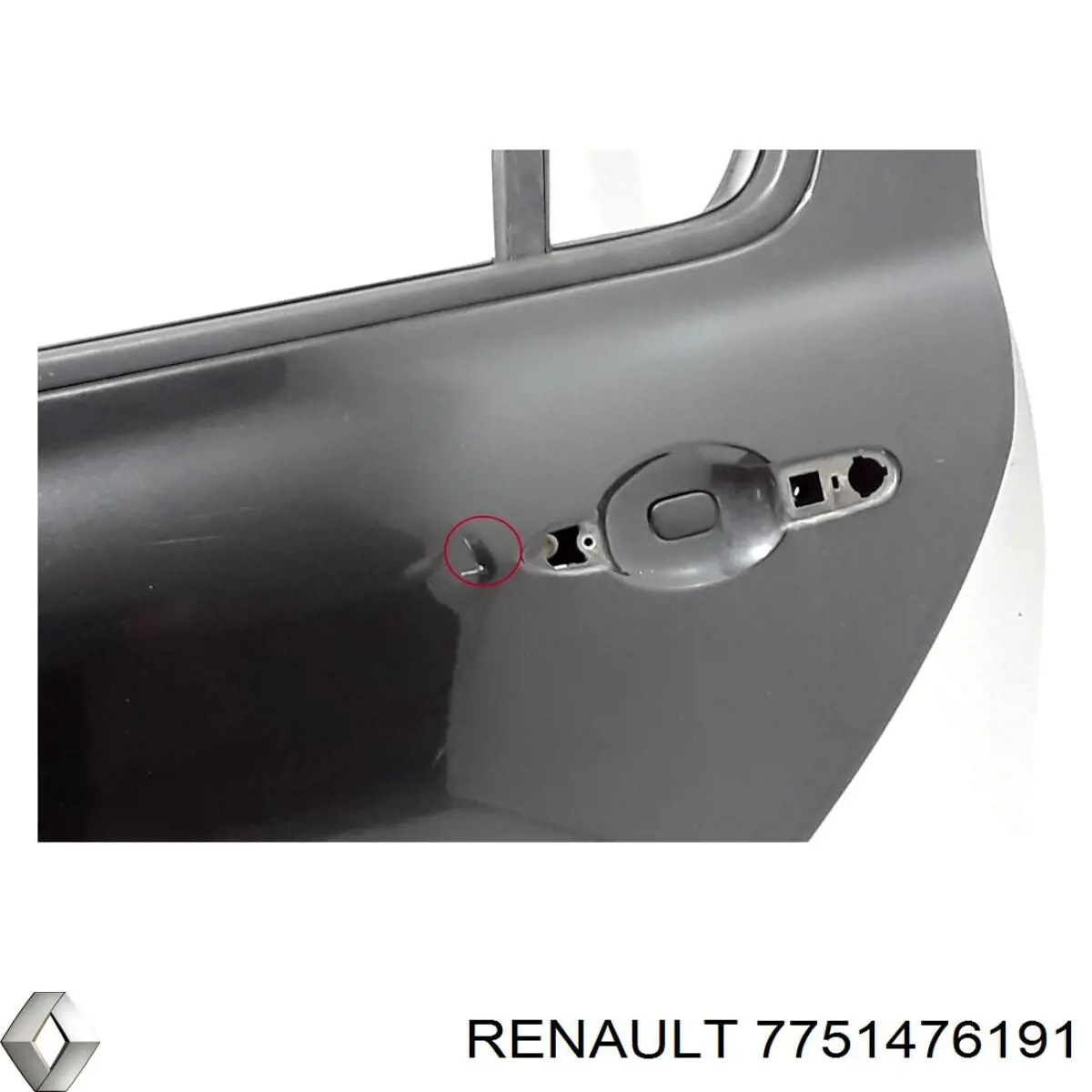 Купити 7751476191 Renault (RVI) Двері задні, ліві