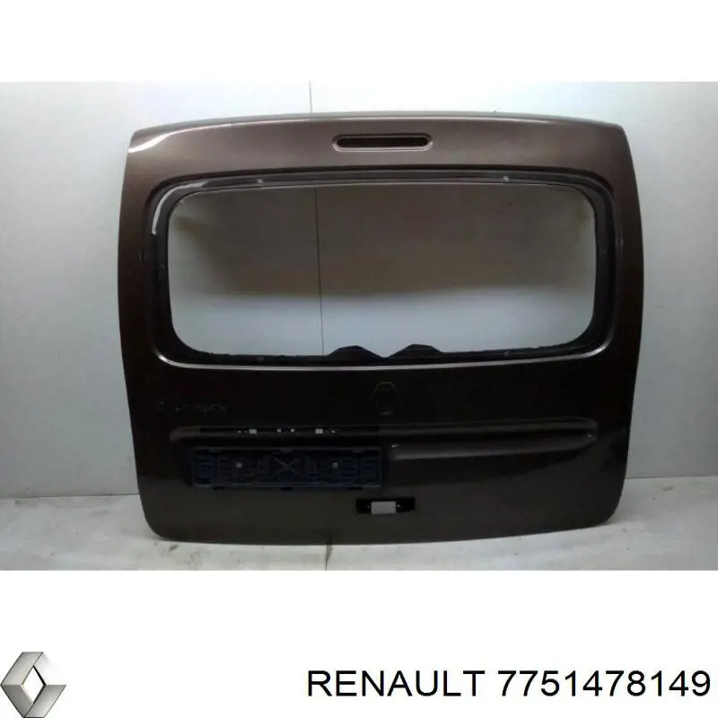 Двері задні, багажні (3-і)/(5-і) (ляда) Renault Kangoo 2 (KW01) (Рено Канго)