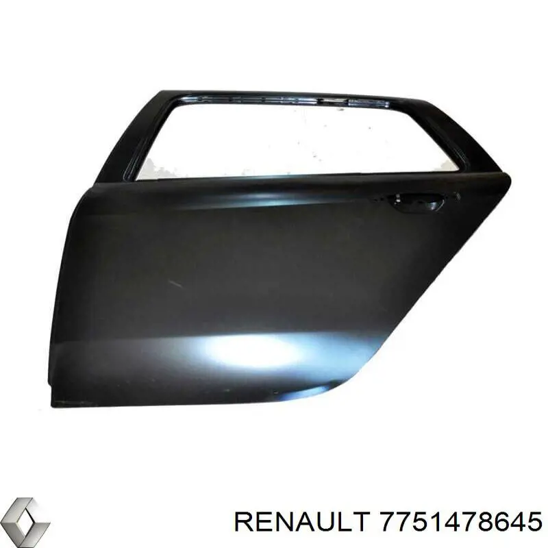 Двері задні, ліві Renault Clio SYMBOL (LU) (Рено Кліо)