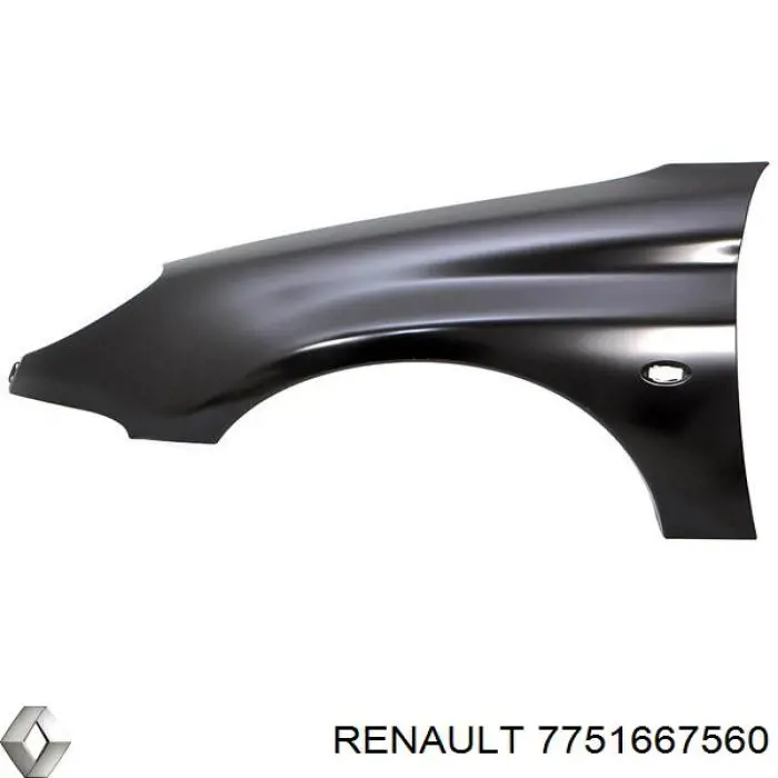 Крило переднє праве Renault (RVI) 7751667560 ціна, від 76.09 USD