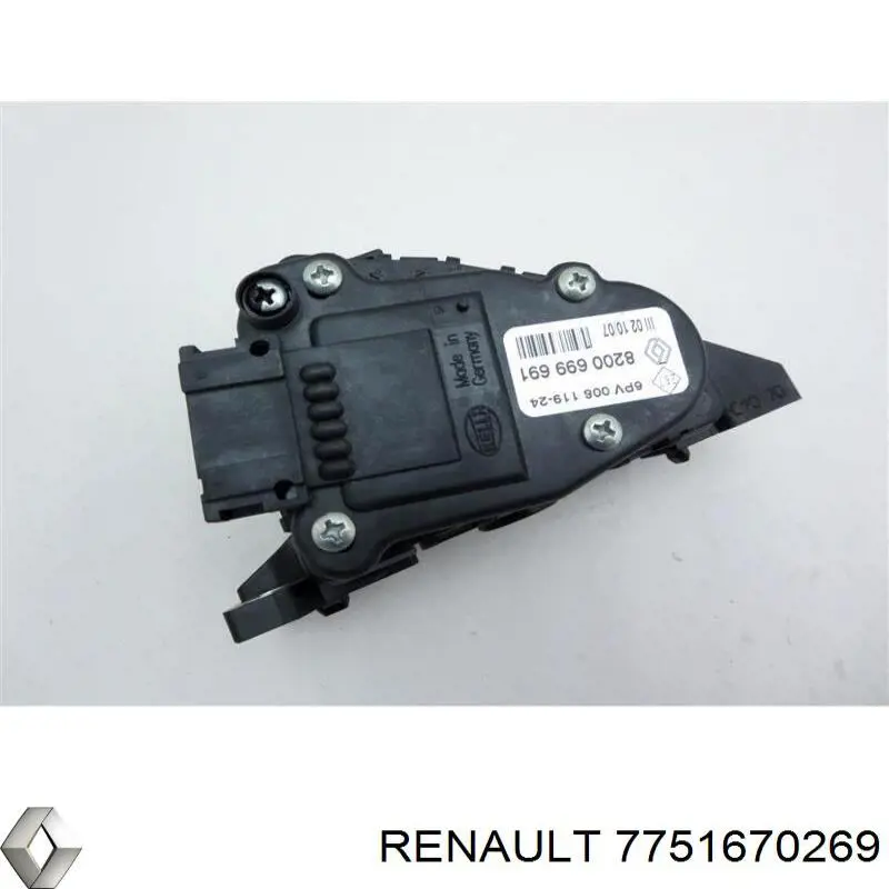 Завіса капота права Renault (RVI) 7751670269 ціна, від 73.18 USD