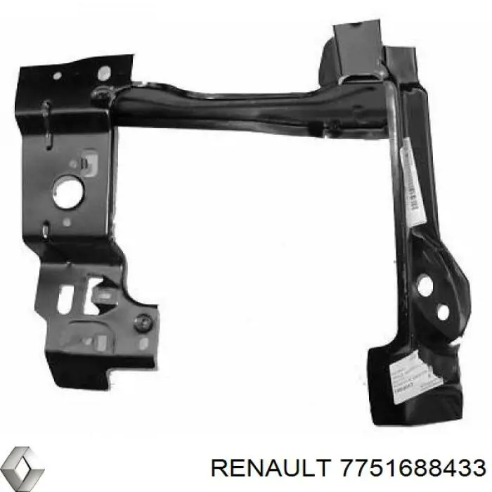 Купити 7751688433 Renault (RVI) Супорт радіатора лівий/монтажна панель кріплення фар