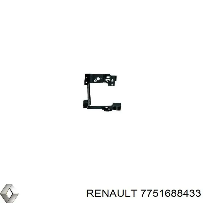 7751688433 Renault (RVI) супорт радіатора лівий/монтажна панель кріплення фар