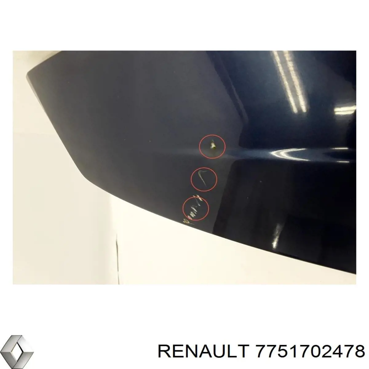 П'яті двері Renault (RVI) 7751702478 ціна, від 28.18 USD