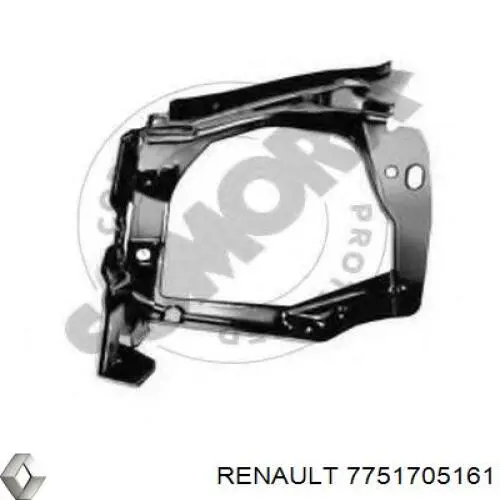 Купити 7751705161 Renault (RVI) Супорт радіатора лівий/монтажна панель кріплення фар