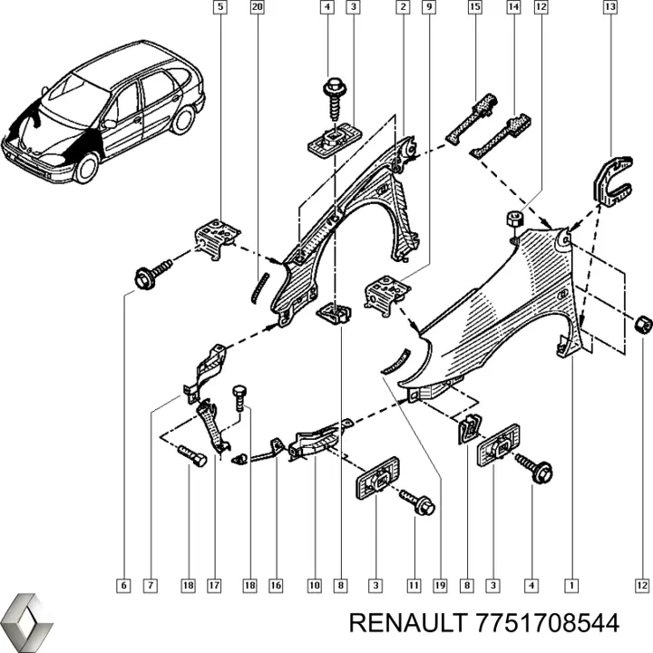  Renault (RVI) 7751708544 ціна, від 6.72 USD