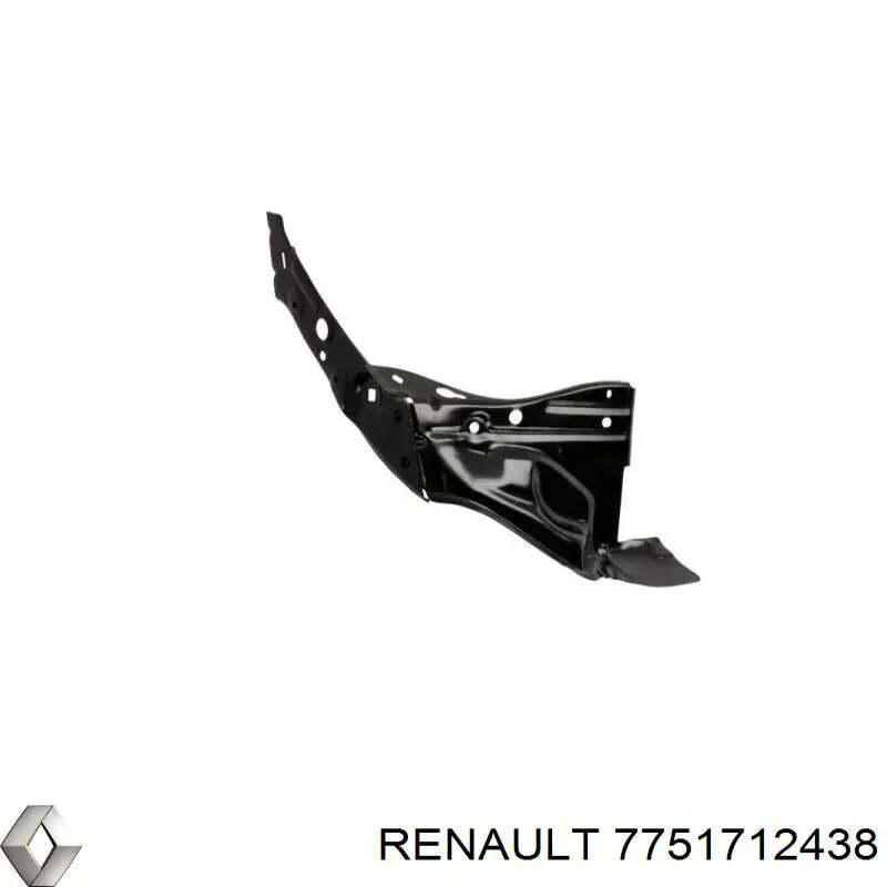 Купити 7751712438 Renault (RVI) Супорт радіатора лівий/монтажна панель кріплення фар