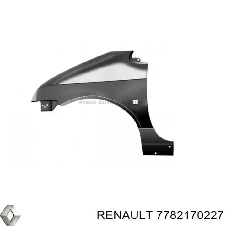 Ліве переднє крило Renault (RVI) 7782170227 ціна, від 60.45 USD