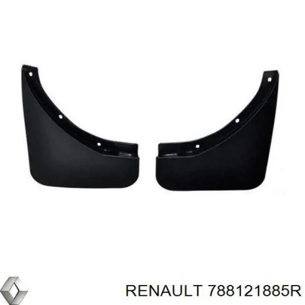 Бризковики задні, комплект Renault DUSTER (HS) (Рено Дастер)