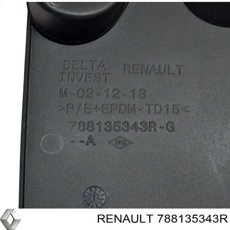 788135343R Renault (RVI) бризковики задній, лівий