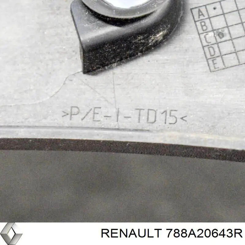 Молдинг задньої арки крила, правий Renault (RVI) 788A20643R ціна, від 36.07 USD