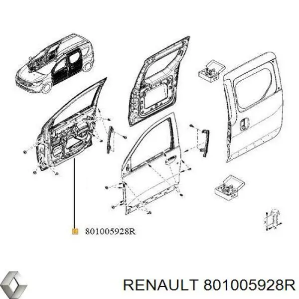801005928R Renault (RVI) Пасажирські передні двері