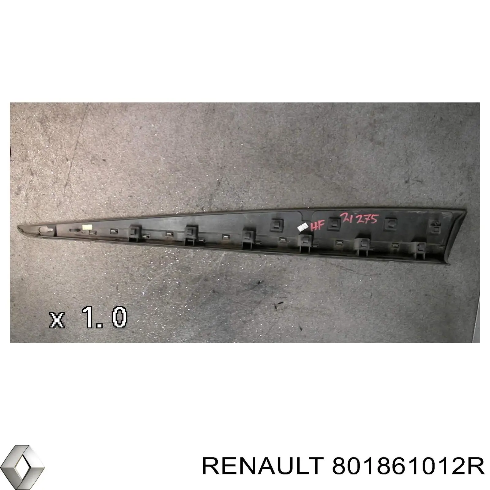 801861012R Renault (RVI) Молдинг передніх правих дверей