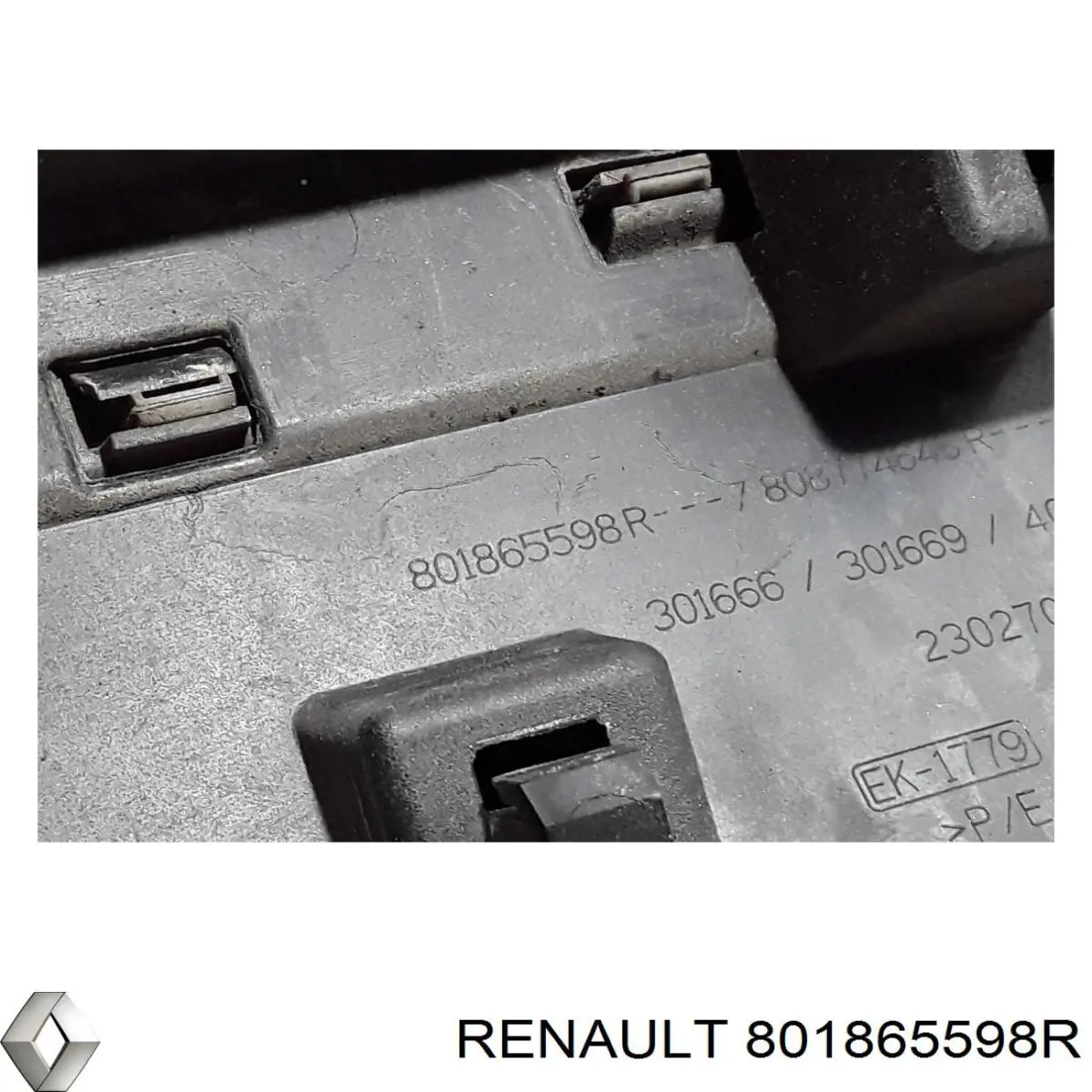 Молдинг передньої правої двері 801865598R Renault (RVI)