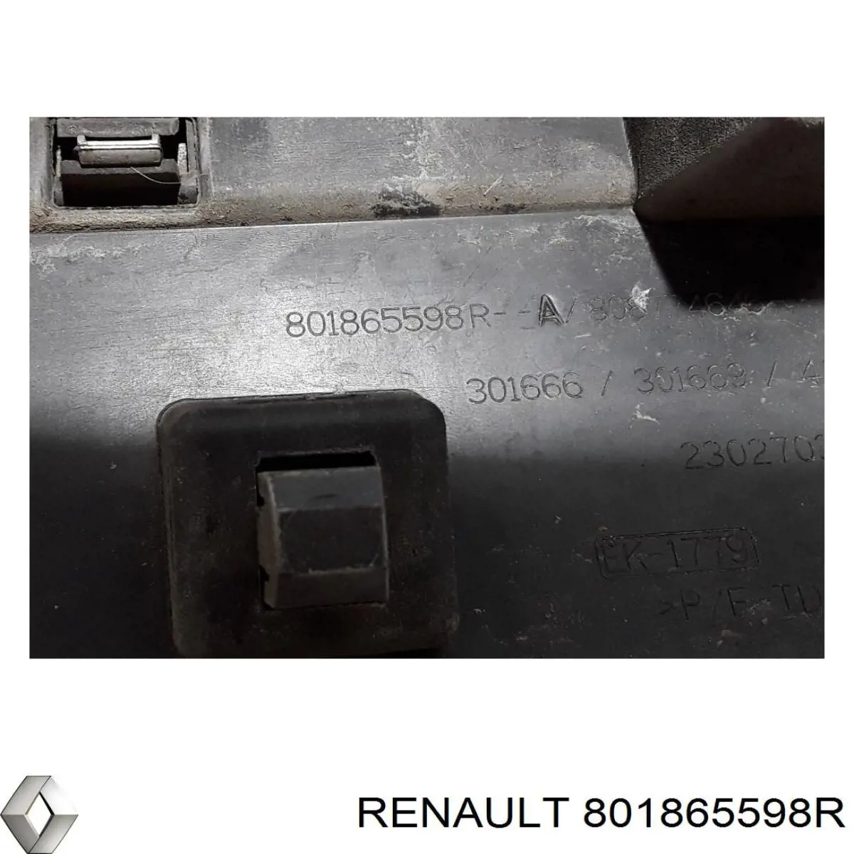 Молдинг передніх правих дверей Renault (RVI) 801865598R