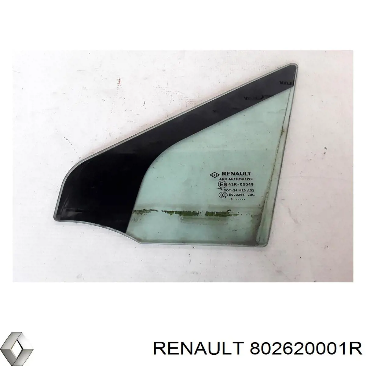 Скло передніх дверей, правих Renault (RVI) 802620001R