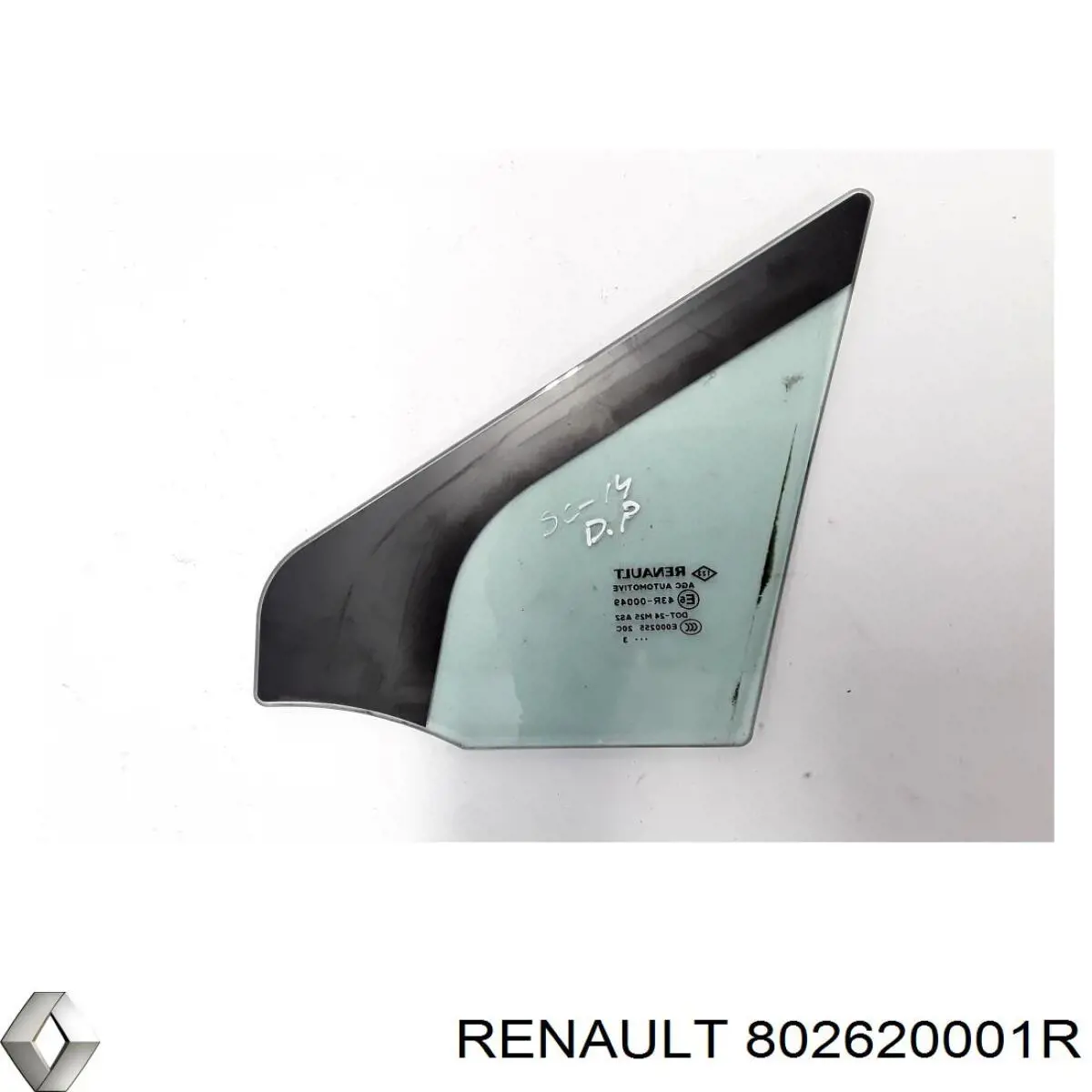 Скло передньої правої двері Renault (RVI) 802620001R ціна, від 8.46 USD