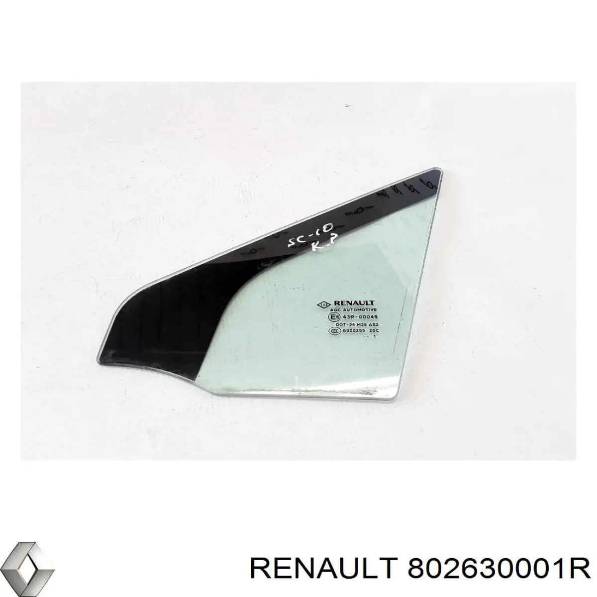 Купити 802630001R Renault (RVI) Скло та ущільнювачі скла вітрового правого/лівого