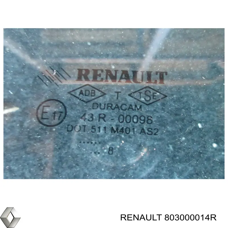 Скло передньої правої двері Renault (RVI) 803000014R ціна, від 32.41 USD