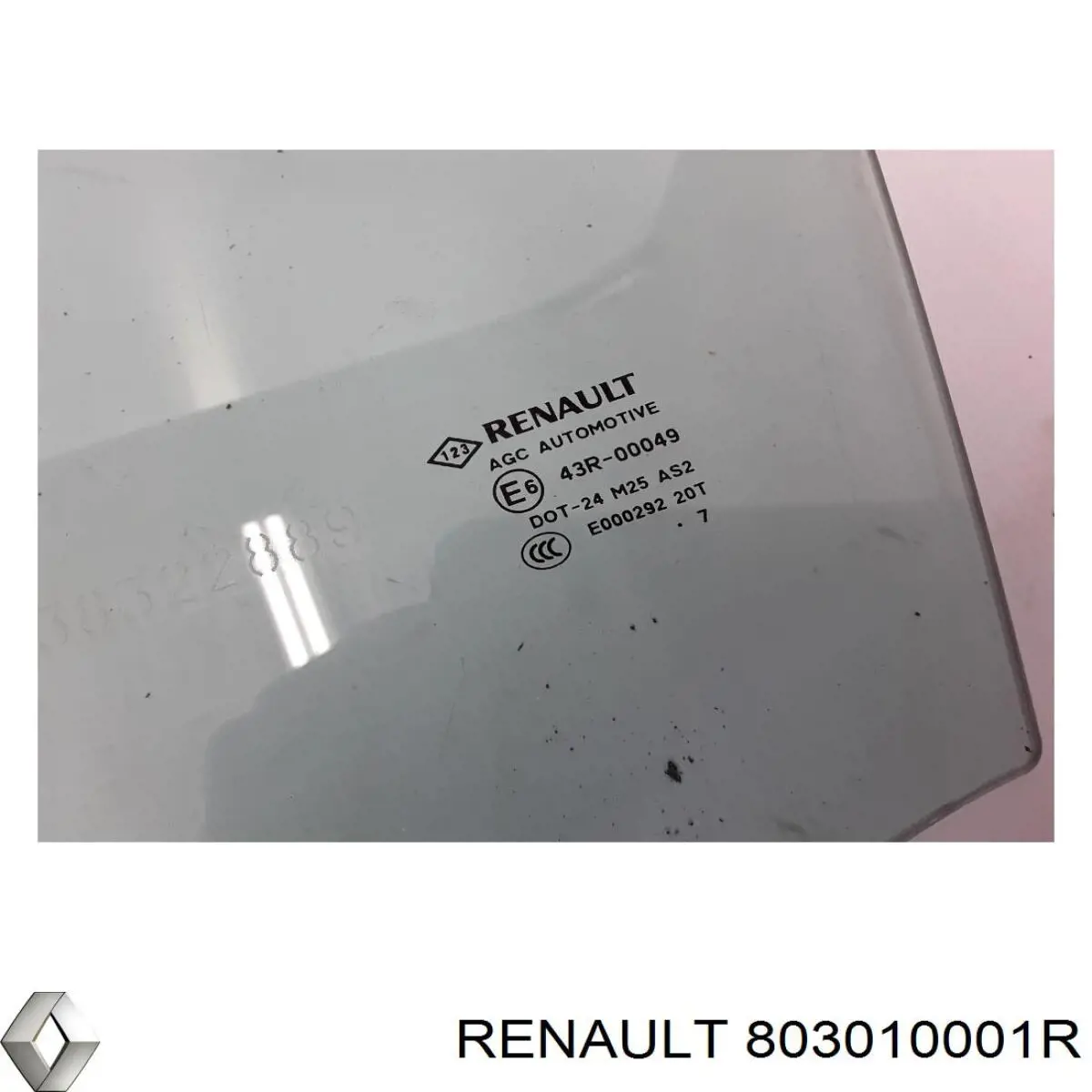 Скло передніх дверей, лівою 803010001R Renault (RVI)