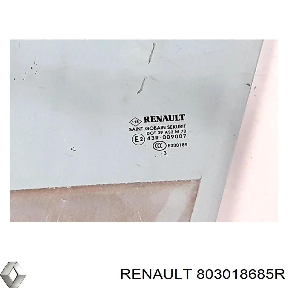 Скло передніх дверей, лівою 803018685R Renault (RVI)