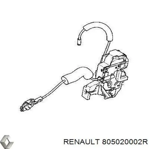 805020002R Renault (RVI) замок передньої двері, правої