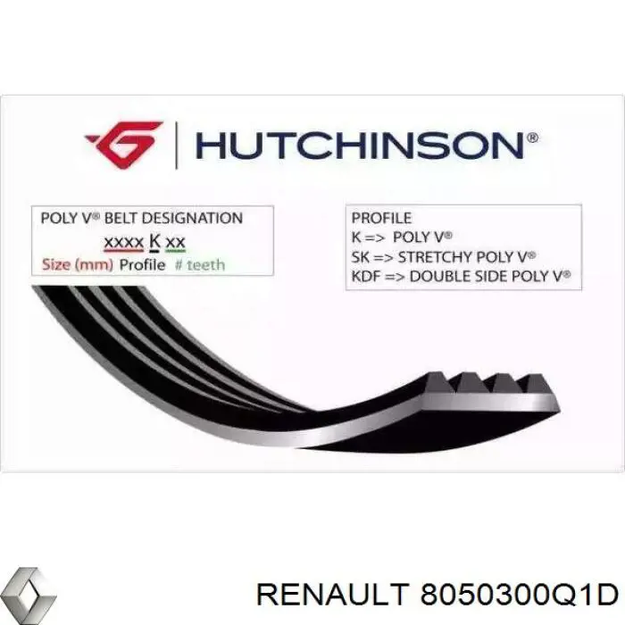 Замок дверей водія Renault (RVI) 8050300Q1D