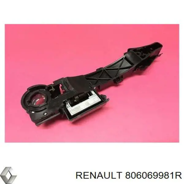 Тримач зовнішньої ручки задньої двостулкової двері, правої Renault (RVI) 806069981R ціна, від 29.43 USD