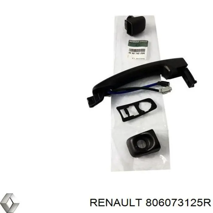 Ручка передньої двері зовнішня ліва Renault Master 3 (EV, HV, UV) (Рено Мастер)