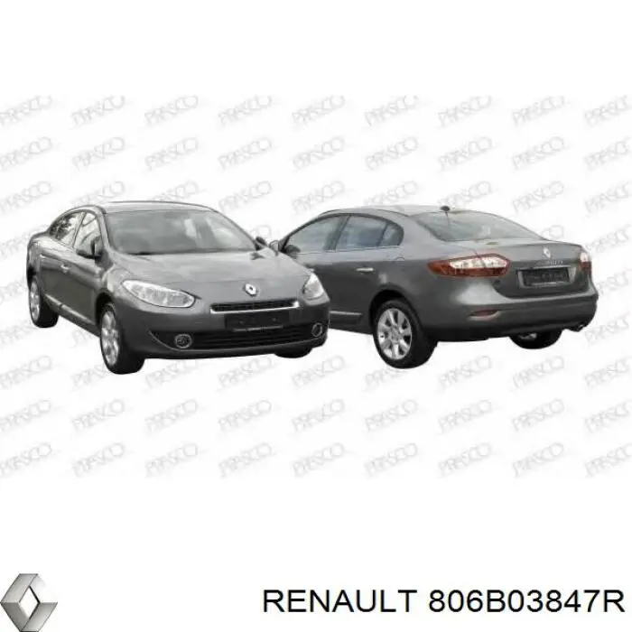Ручка передньої двері зовнішня Renault (RVI) 806B03847R ціна, від 152.00 USD