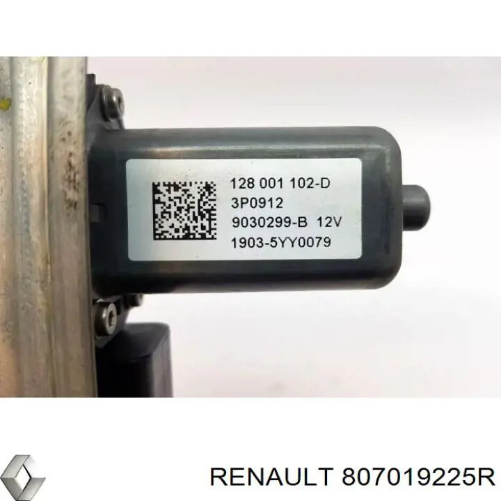 Купити 807019225R Renault (RVI) Механізм стеклопідйомника водійських дверей