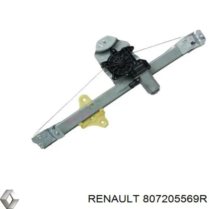 Механізм склопідіймача дверей передніх, правих Renault (RVI) 807205569R ціна, від 38.01 USD