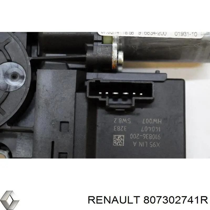 Купити 807302741R Renault (RVI) Двигун склопідіймача двері передньої, правої