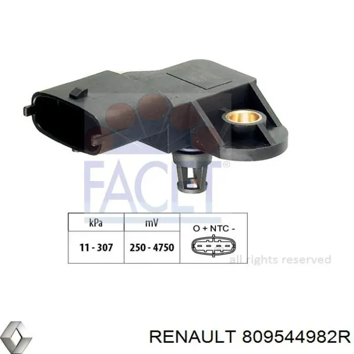 Ручка підлокітника передніх дверей внутрішня, ліва Renault (RVI) 809544982R