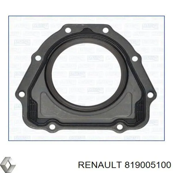 Сальник колінвала двигуна, задній 819005100 Renault (RVI)