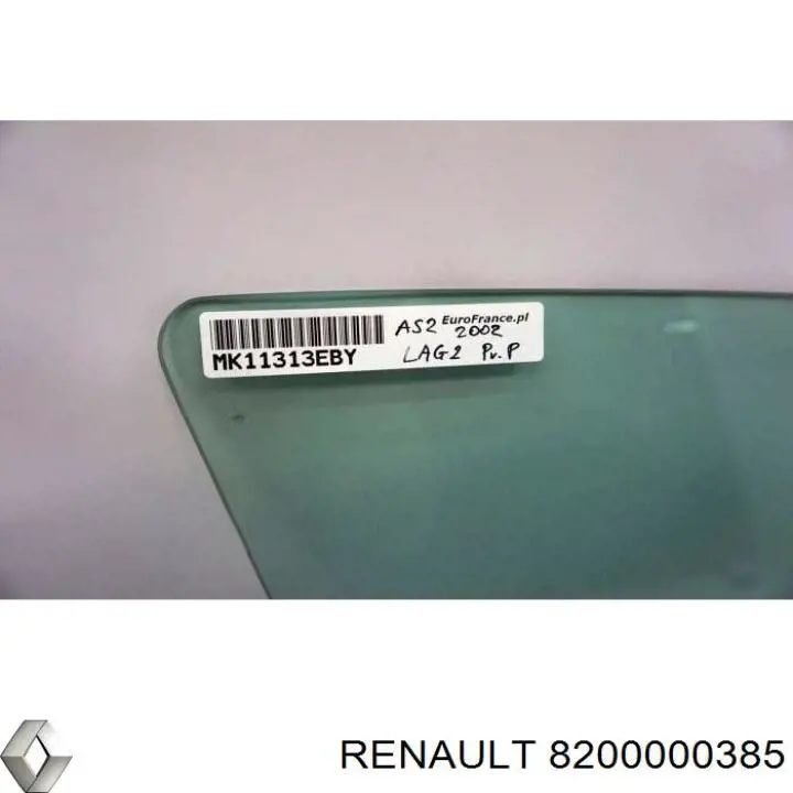Скло передньої правої двері Renault (RVI) 8200000385 ціна, від 12.67 USD