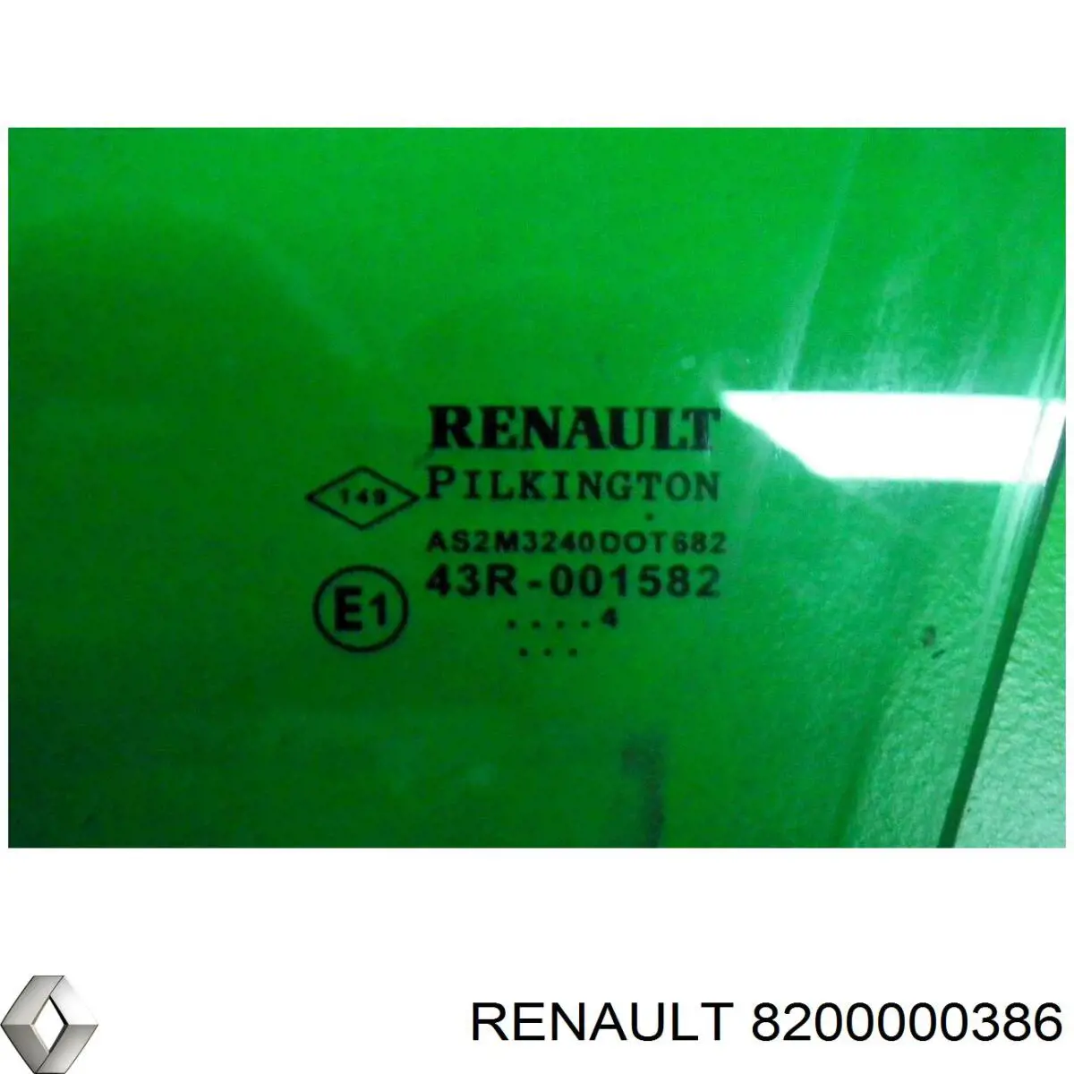 8200000386 Renault (RVI) скло передніх дверей, лівою