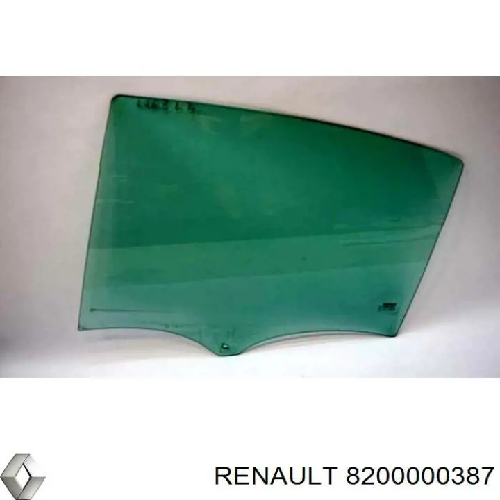 Купити 8200000387 Renault (RVI) Скло задньої двері лівої