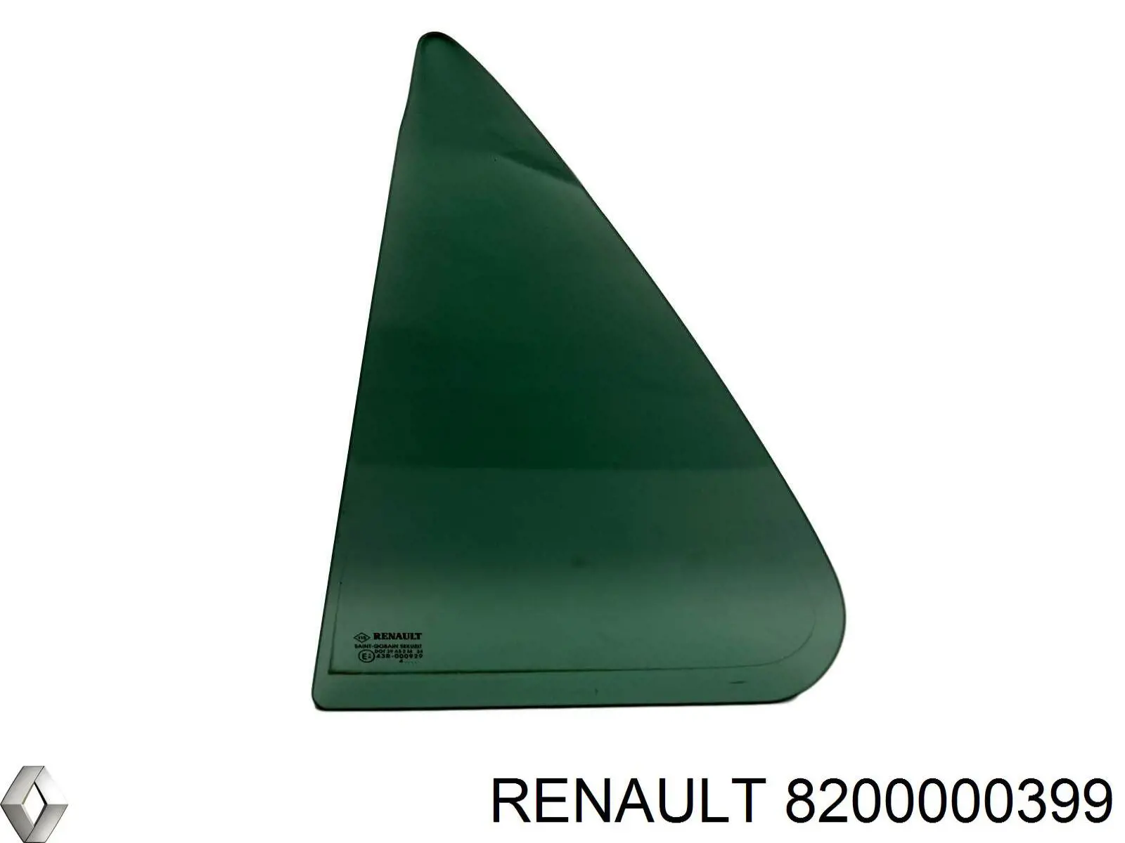 Купити 8200000399 Renault (RVI) Скло-кватирка двері, задній, лівою