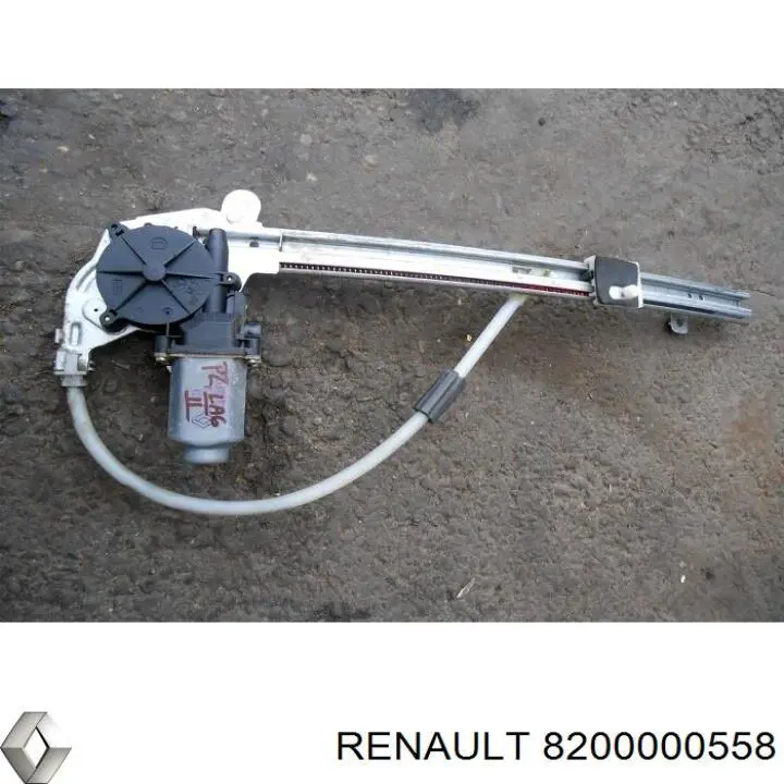 Механізм склопідіймача двері задньої, правої 8200000558 Renault (RVI)