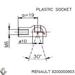8200000903 Renault (RVI) амортизатор кришки багажника/ двері 3/5-ї задньої