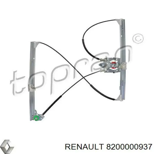 Купити 8200000937 Renault (RVI) Механізм стеклопідйомника водійських дверей