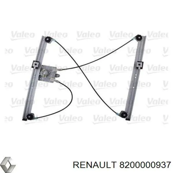 8200000937 Renault (RVI) механізм склопідіймача двері передньої, лівої