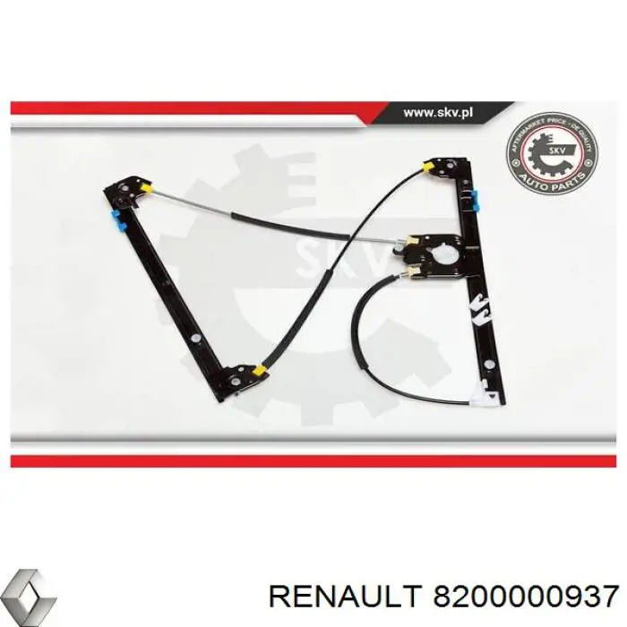 Склопідйомник з електродвигуном Renault (RVI) 8200000937 ціна, від 29.97 USD