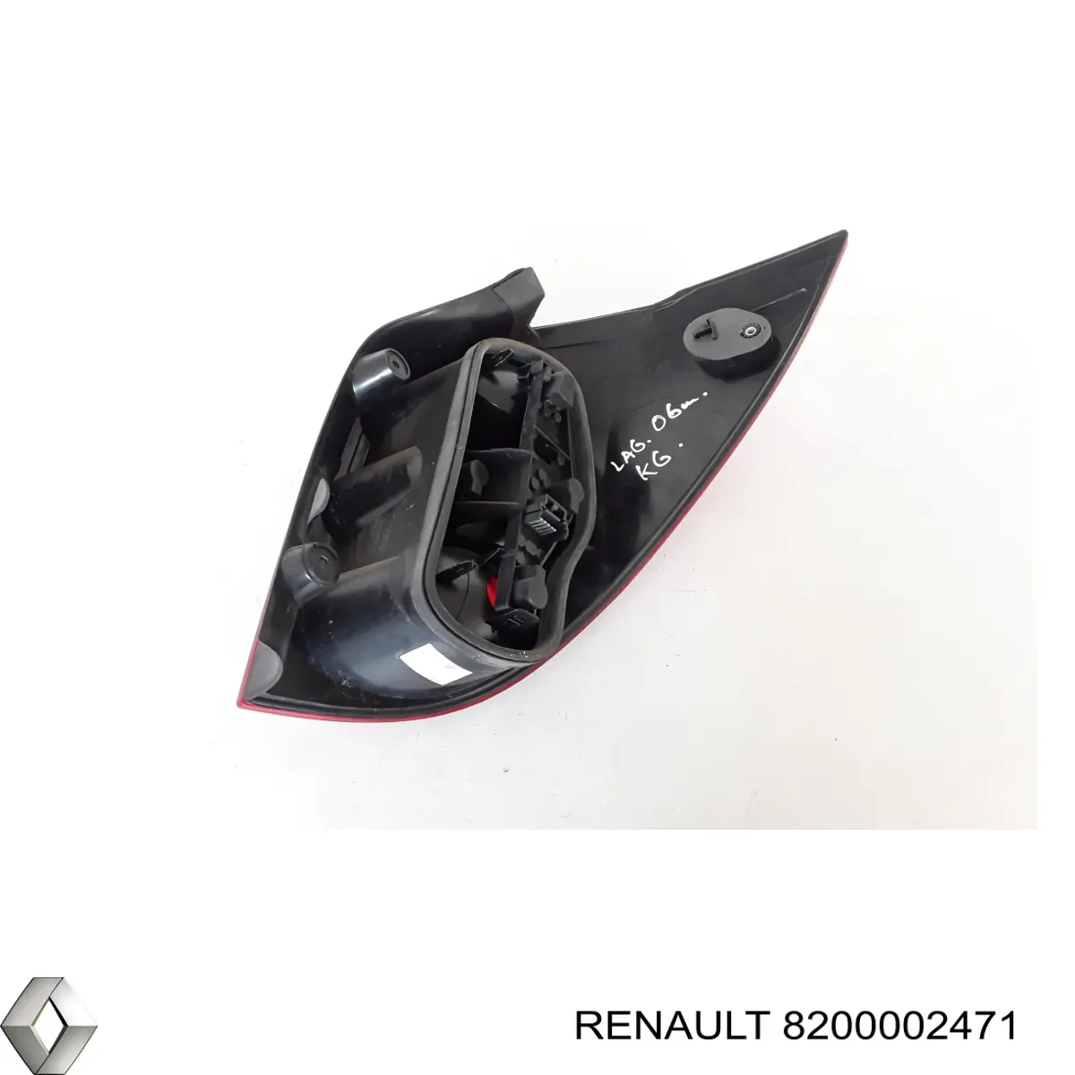 Ліхтар задній лівий Renault (RVI) 8200002471 ціна, від 44.22 USD