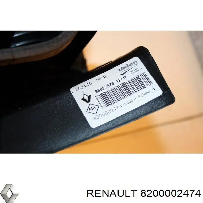 Ліхтар задній правий, зовнішній Renault (RVI) 8200002474 ціна, від 32.82 USD